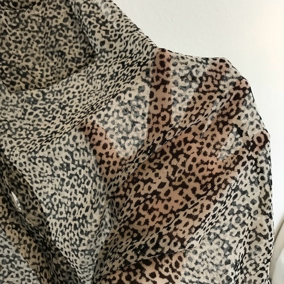 Sleeveless black and white tie-neck blouse Gap XL - Picture 4 of 5